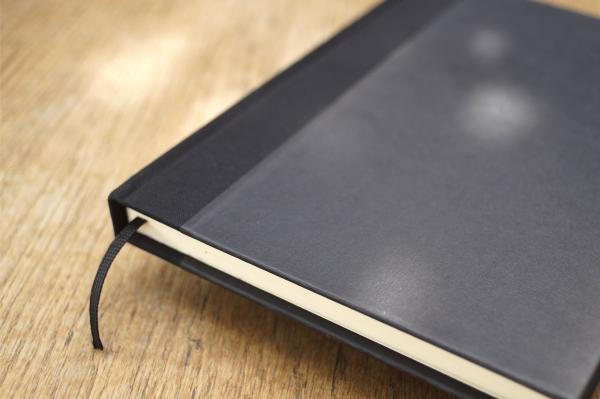 Notizbuch a5 mit schwarzem Leinen